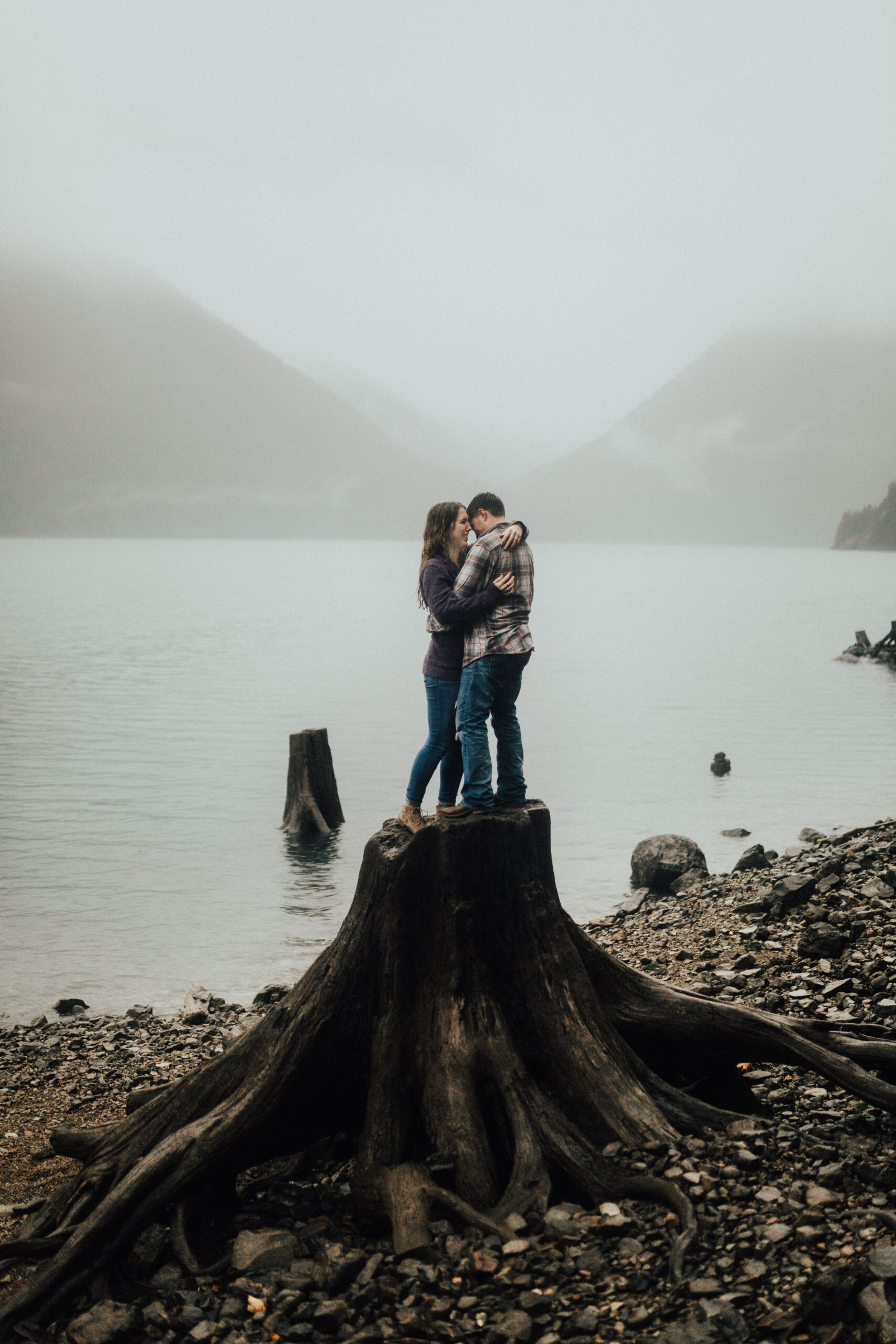 Danny + Lexi Lake Cushman Engagements