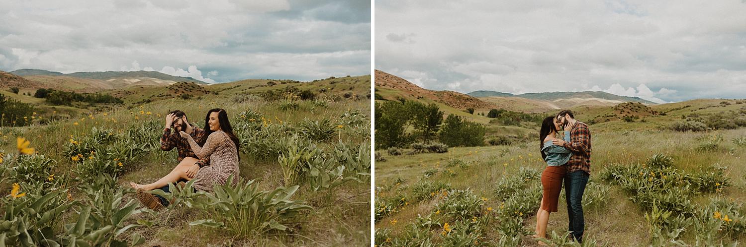 spring-couples-session-boise-foothills