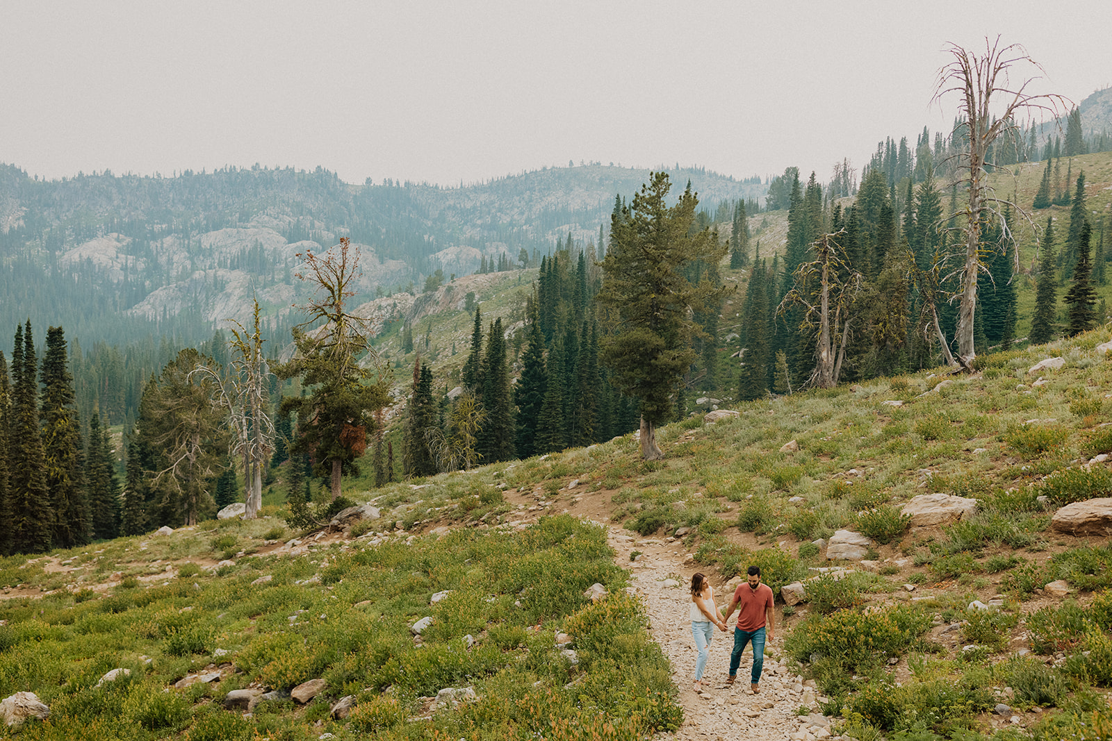 Hiking Summer Engagements in McCall Idaho